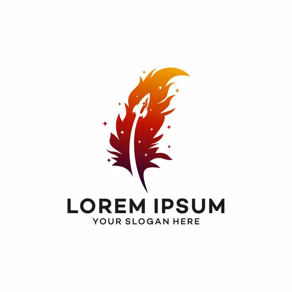 Tüy Logosu Tasarım Vektörü