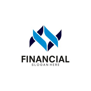 business finance logo design vector template