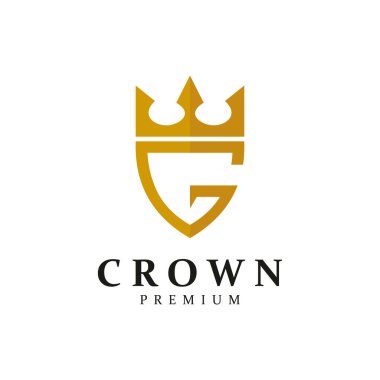 Klasik Kraliyet Kral Kraliçesi konsept simgesi Logotype konsept simgesi.