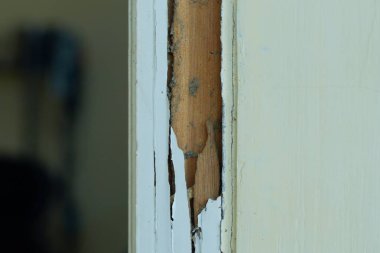 Kapı çerçevesinde termit hasarı