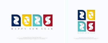 Eşsiz sayı dizaynıyla yeni yıl 2025. 2025 Yeni Yıl Kutlaması Konsepti.