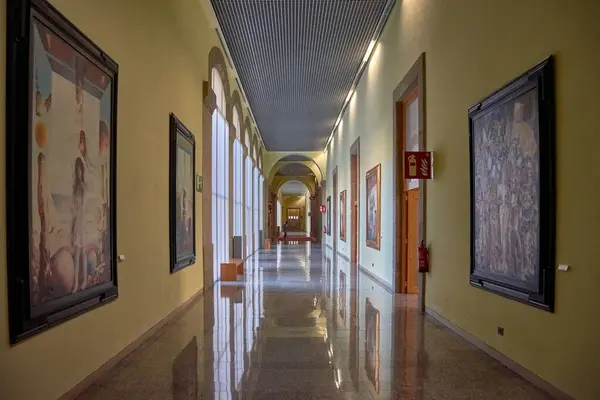 stock image Pazo do Horreo, Santiago, Galicia, Spain;February, 02,2023; Corridor in the Pazo do Horreo, headquarters of the Galician Parliament.