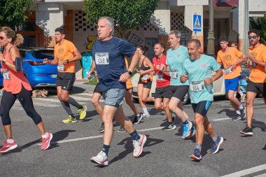 Bayona, Pontevedra, İspanya; 18 Ağustos 2024; Baiona, Pontevedra, İspanya 'daki Andar y Correr yarışının popüler 39..
