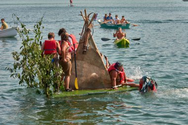Nigran, Pontevedra, İspanya; 24 Ağustos 2025: A Foz, Ramallosa, Nigran 'daki 