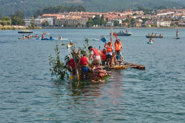 Nigran, Pontevedra, İspanya; 24 Ağustos 2025: A Foz, Ramallosa, Nigran 'daki 