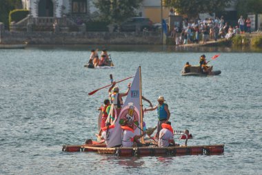 Nigran, Pontevedra, İspanya; 24 Ağustos 2025: A Foz, Ramallosa, Nigran 'daki 