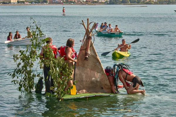 Nigran, Pontevedra, İspanya; 24 Ağustos 2025: A Foz, Ramallosa, Nigran 'daki 