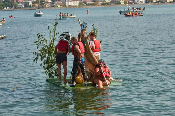 Nigran, Pontevedra, İspanya; 24 Ağustos 2025: A Foz, Ramallosa, Nigran 'daki 