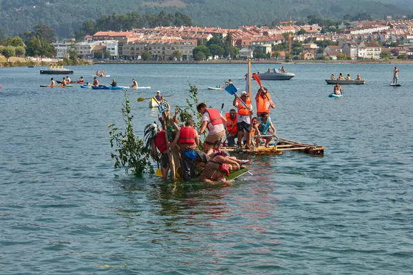 Nigran, Pontevedra, İspanya; 24 Ağustos 2025: A Foz, Ramallosa, Nigran 'daki 
