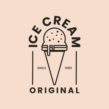 Dondurma etiketi. Dondurma logosu tasarımı