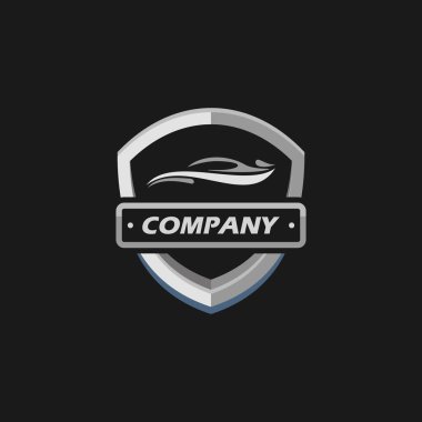 Araba servisi ve dağıtım logosu tasarım şablonu