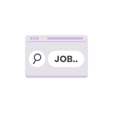 Çevrimiçi boşluk simgesi. Sanal İş Arama Tasarımı