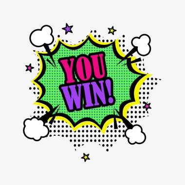 Kumarhane patlaması ikon çizgi dizaynı kazandın.