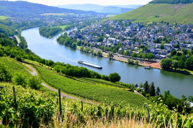 Bernkastel-Kues, Almanya 'da Moselle Nehri kıyısında bulunan sevimli bir şehirdir..
