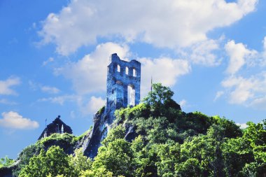 Grevenburg, yaklaşık 1350 yılına dayanan, Moselle Nehri üzerindeki TrabenTrarbach kasabasının yukarısındaki bir ortaçağ kalesidir..