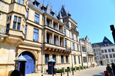  Lüksemburg, Lüksemburg - 13 Haziran 2025 - Lüksemburg, Lüksemburg 'daki Grandük Sarayı Cephesi.