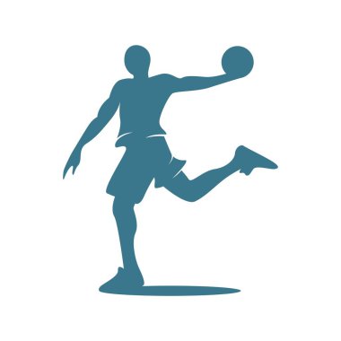 Basketbol oyunu simgesi tasarım şablonu