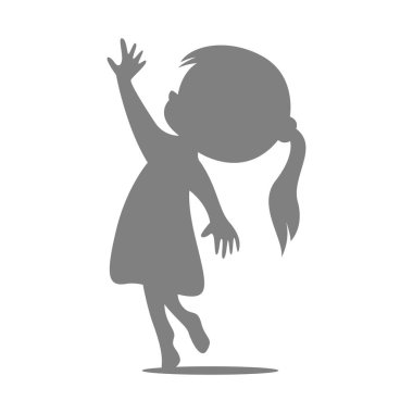 Çocuklar, Çocuk simgesi tasarımı illüstrasyonu