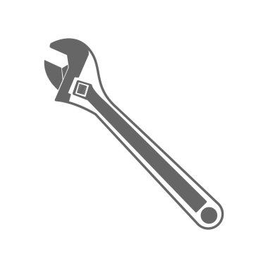 Tesisat araçları logo konsept tasarım illüstrasyonu