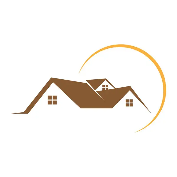 İnşaat logosu tasarım illüstrasyonu