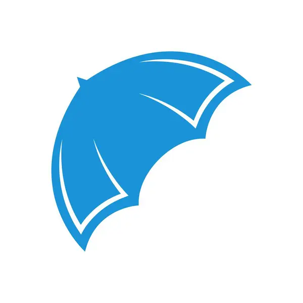 Şemsiye logo tasarımı kavramı çizimi