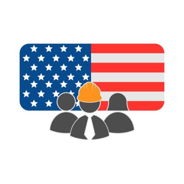 İşçi Günü simge tasarım şablonu