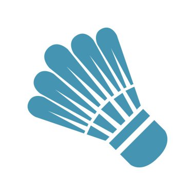 Shuttlecock simgesi tasarım şablonu çizimi