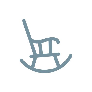 Sandalye simgesi logo tasarımı illüstrasyonu