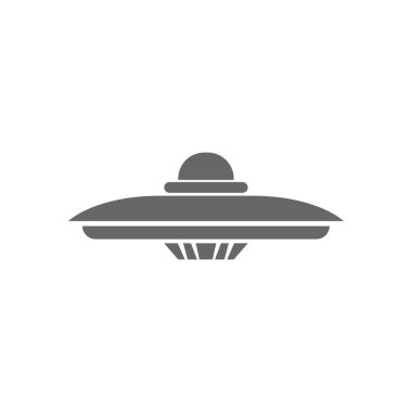 UFO simgesi logo tasarımı çizim vektörü