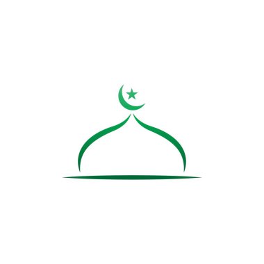 Cami logosu tasarım şablonu çizimi