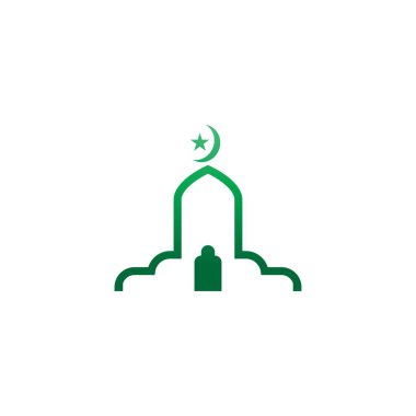 Cami logosu tasarım şablonu çizimi