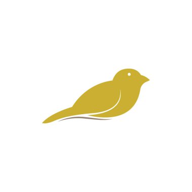 Goldfinch simgesi logo şablonu vektör çizimi