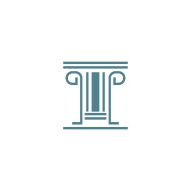 Kule simgesi düz tasarım illüstrasyon şablonu