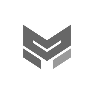 M harfi logo resimleme şablonu