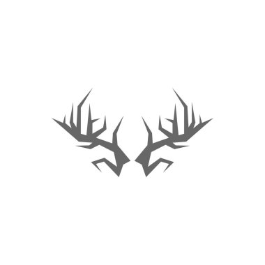 Antler logo tasarım illüstrasyon vektörü