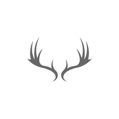 Antler logo tasarım illüstrasyon vektörü