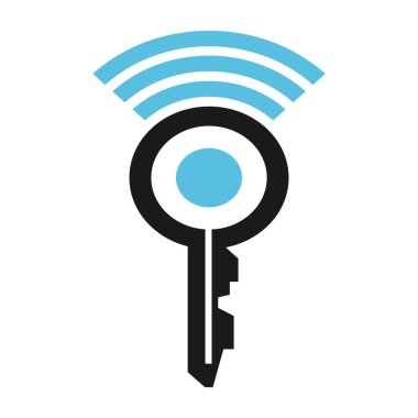 Sinyal simgesi logo tasarımı illüstrasyonu