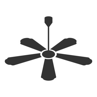 elektrik fan simgesi tasarımı illüstrasyonu