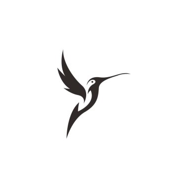 Hummingbird simge logo tasarım şablonu