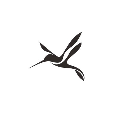 Hummingbird simge logo tasarım şablonu