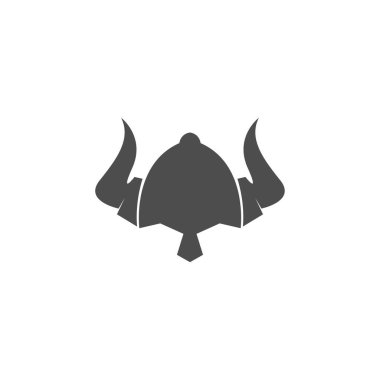 Viking simgesi logo tasarımı illüstrasyonu