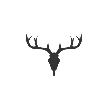 Antler simgesi logo tasarımı illüstrasyonu