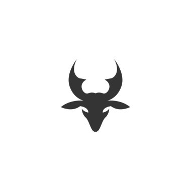 Antler simgesi logo tasarımı illüstrasyonu