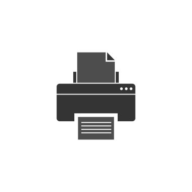 Printer icon design illustration template