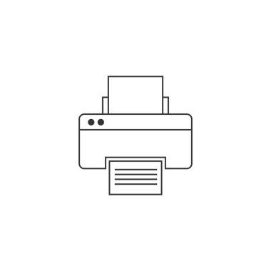 Printer icon design illustration template