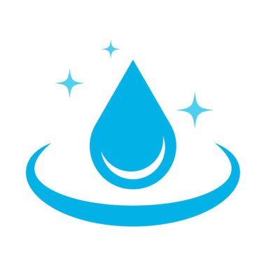 Su logosu tasarımı illüstrasyonu