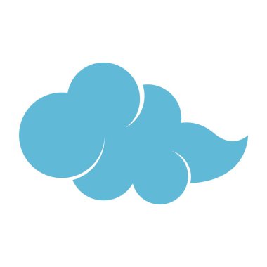 Mavi bulut tasarımı illüstrasyonu