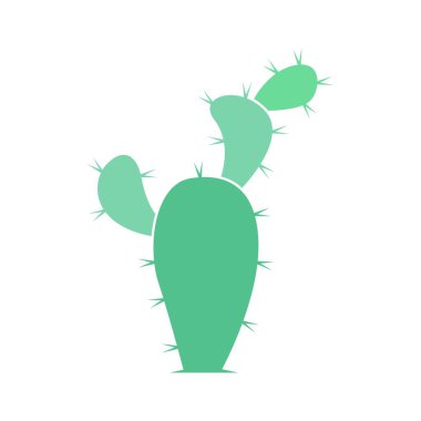 Kaktüs simgesi resim tasarımı illüstrasyonu