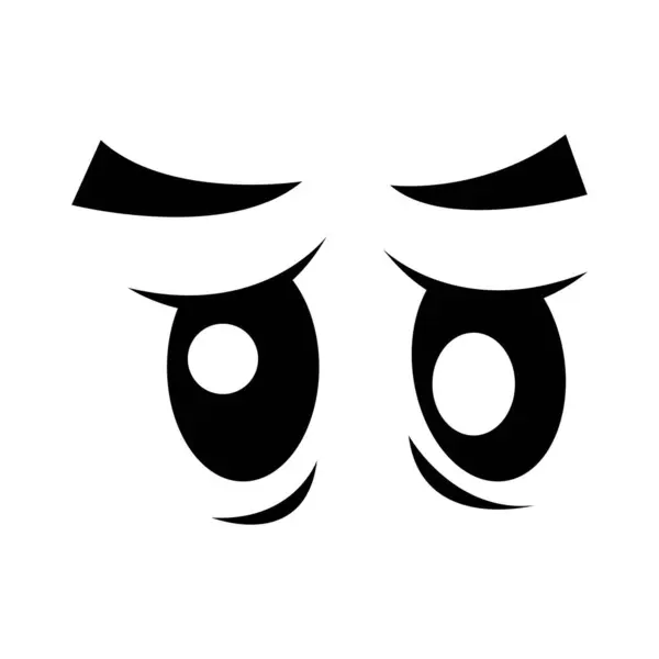 Çizgi film Gözü simge tasarım şablonu