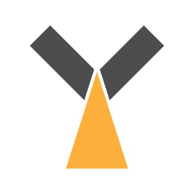 Y harfi logo tasarımı çizimi